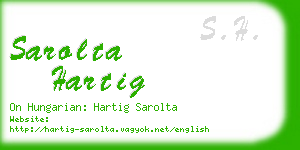 sarolta hartig business card